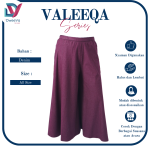VLQ-05 - Celana Kulot Maroon - Valeeqa Series