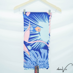 Dweeva Jilbab Segi Empat Motif Floral Aaila Series Hijab Kerudung Segi 4 Tepi Laser Cut